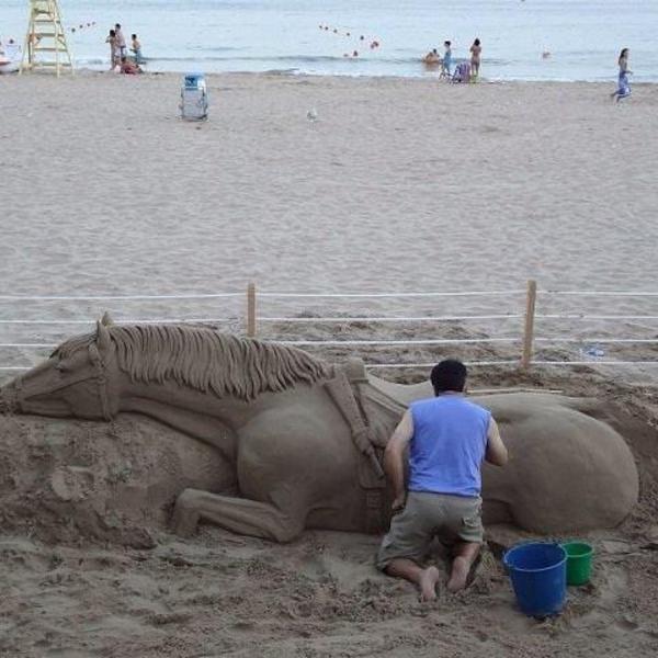 Le cheval de sable