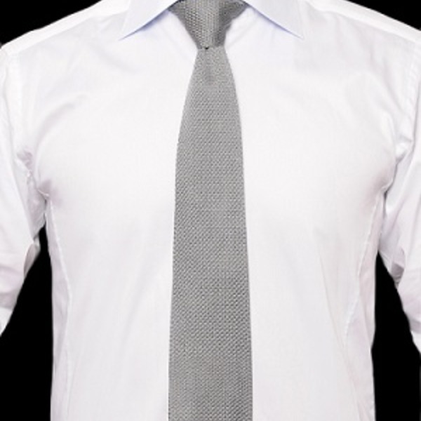 Prod cravate xoos maille grise 10327 vue 3 hd orig