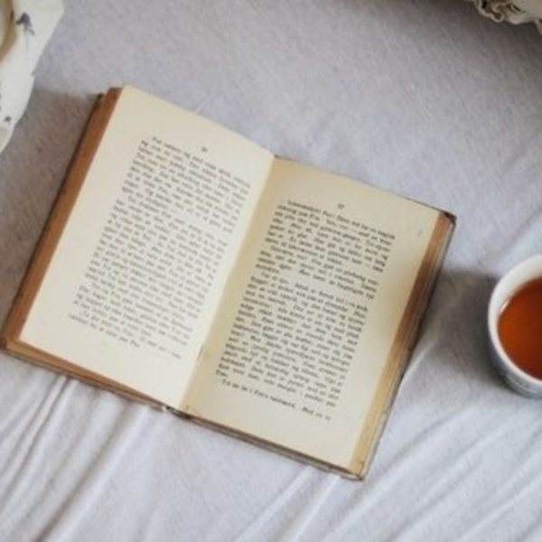 Book and tea