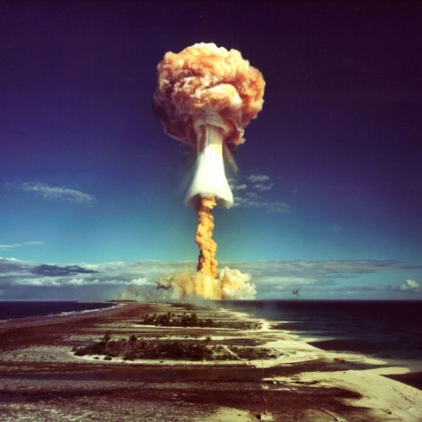 Nuclear test in the south pacific