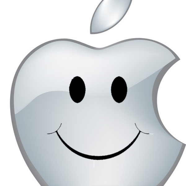 Apple smiling
