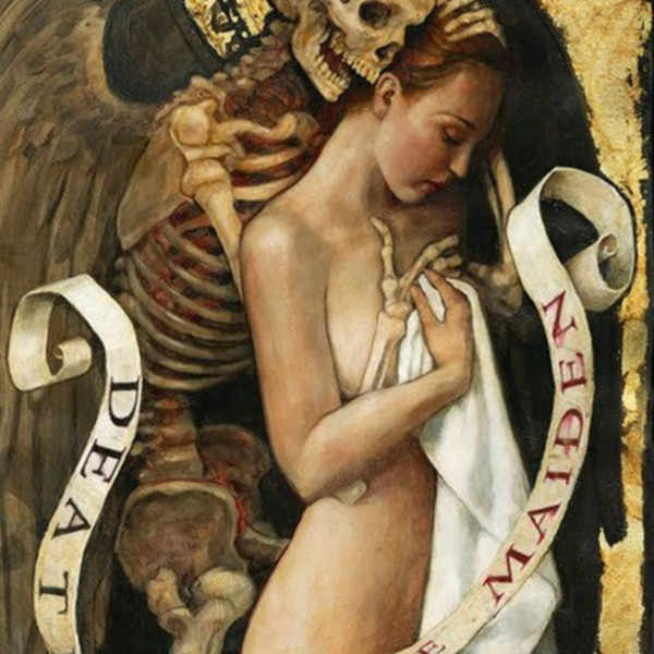Death and the maiden classic painting beauty and nature