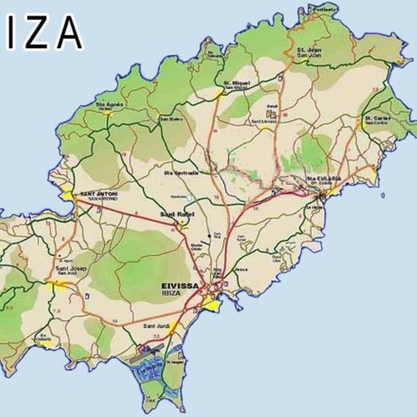 Map of ibiza