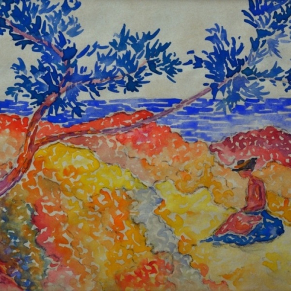Cross henri edmond femme dans les dunes rouges bd