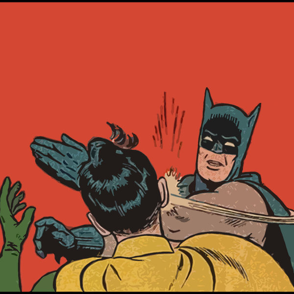 Batman slaps robin by lovelyobnoxious d4zd0s4