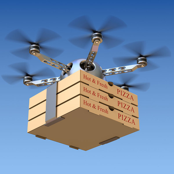 Drone livraison pizza
