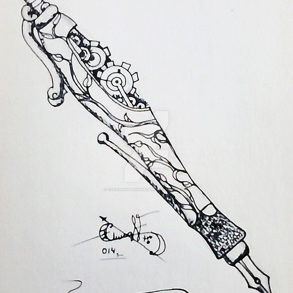 A steampunk fountain pen by elvirawolvenkrieger d7h0yif
