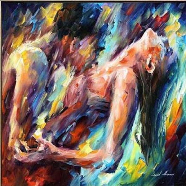Ob b1605e nude oil painting canvas sex love abst
