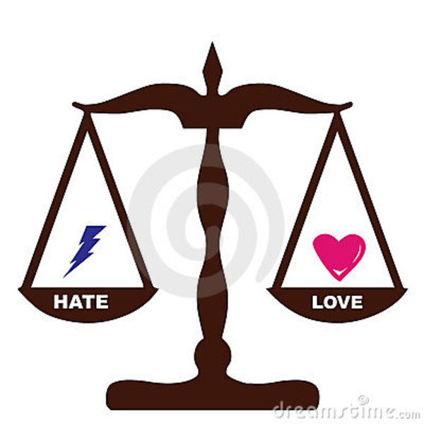 Love hate feelings weights same 6799353