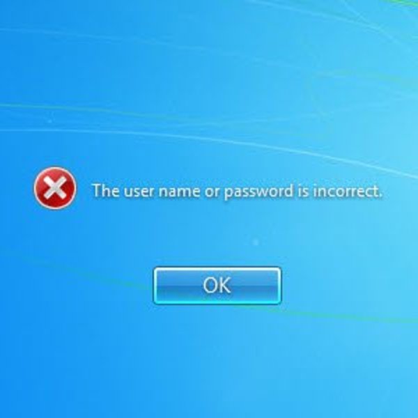 Input incorrect password