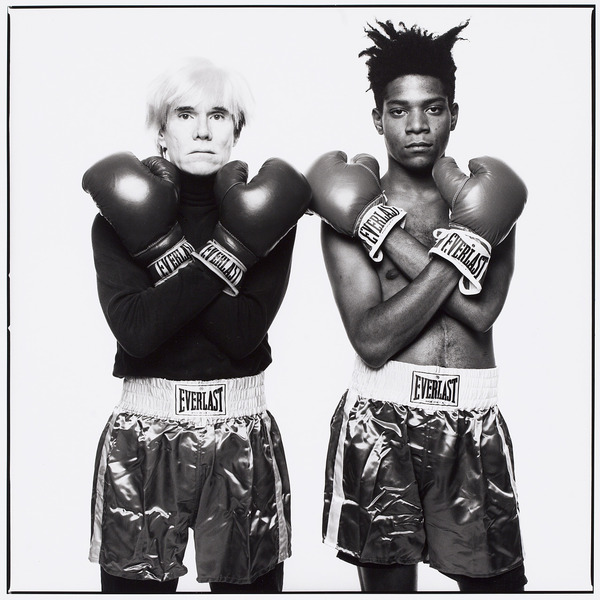 Basquiat jean michel pgoto andy warhol