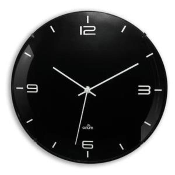 Eleganta horloge silencieuse o29 cm noir et blanc
