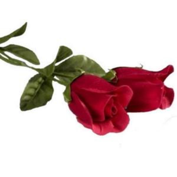 Lot de 10 roses rouge fleur artificielles 40 cm de