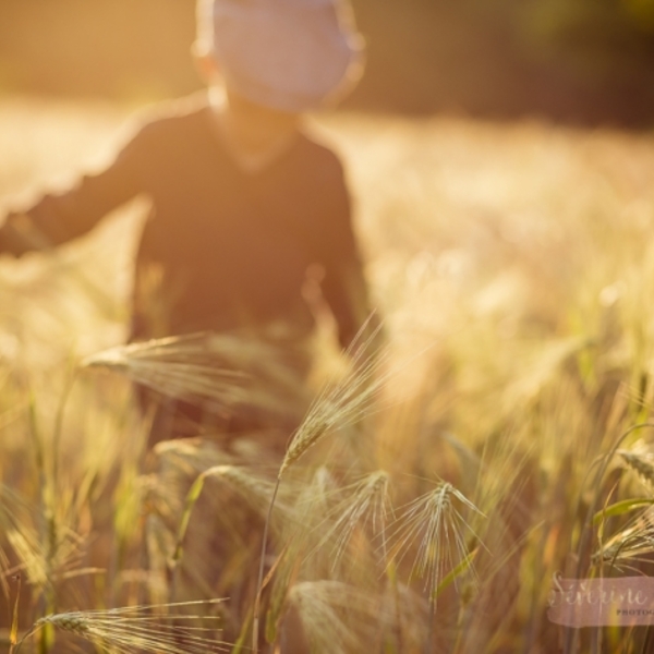 Enfant dans un champ