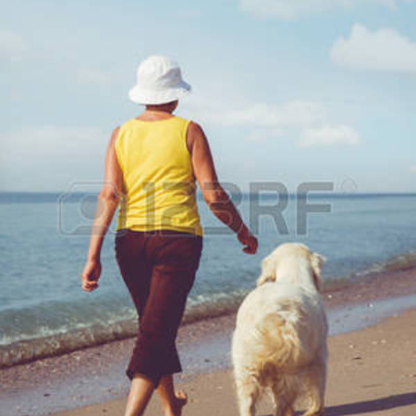 Femme et son chien