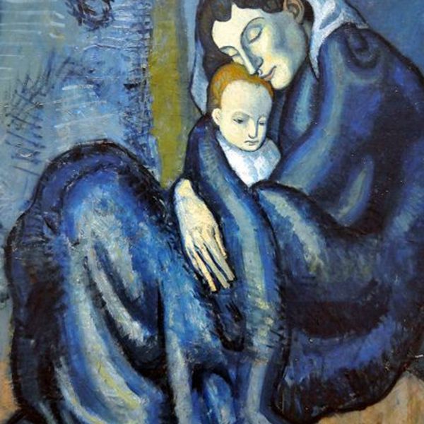 Picasso mere enfant bleue