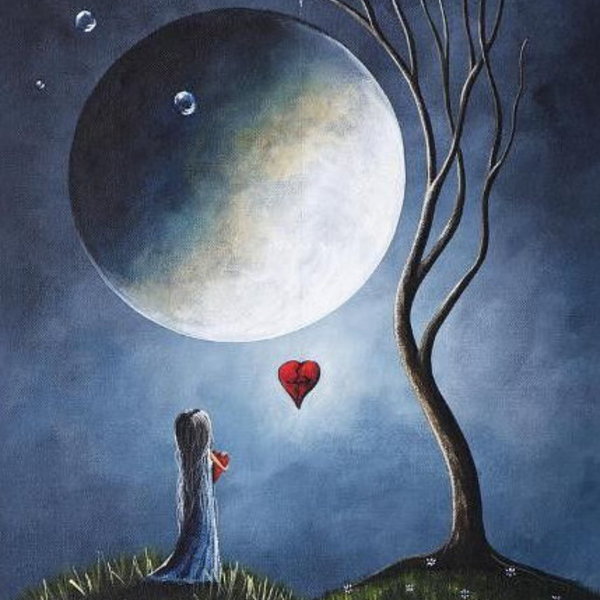 Lune coeur