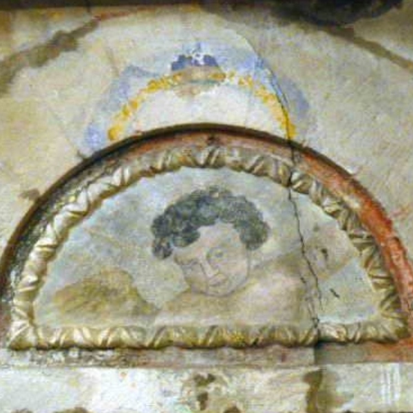 Chauvigny   ange peint egl du bas (1)
