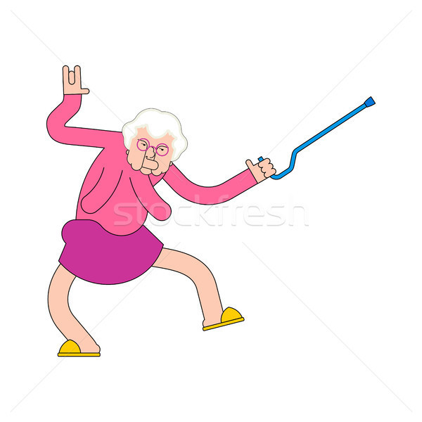 9170660 stock vector nursing home party grandmother dance grandma dances old lady