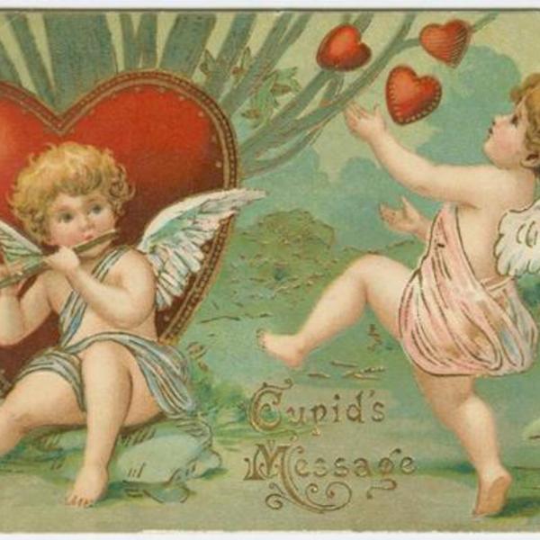 Cupidon carte ancienne