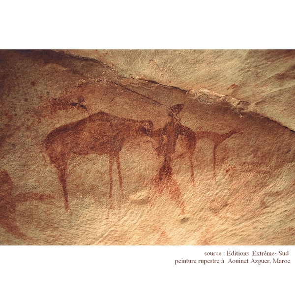 Peinture rupestre maroc