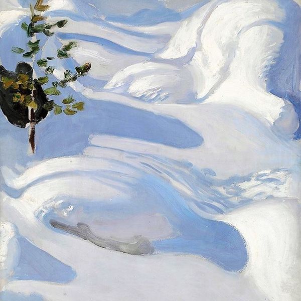 Akseli gallen kallela.     effets  de soleil sur la neige   1906