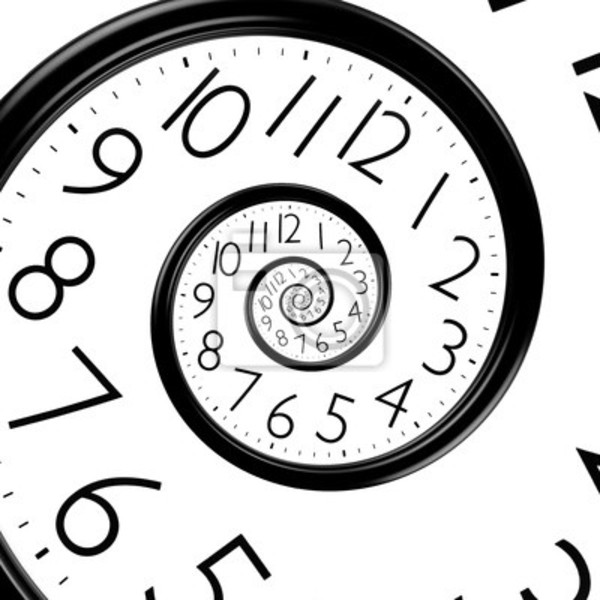 Infini horloge spirale du temps 400 8433130