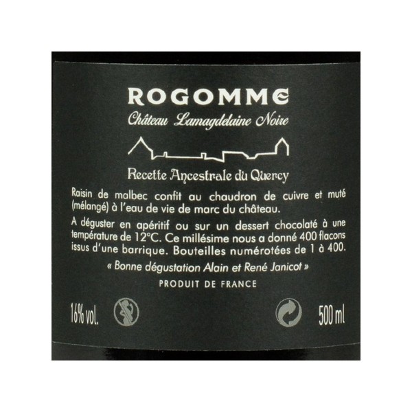 Rogomme chateau lamagdelaine noire 50 cl