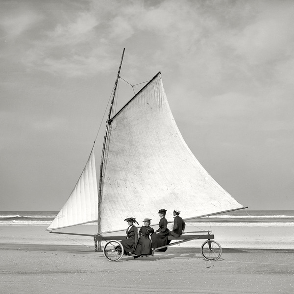 Char a voile ancien 1900