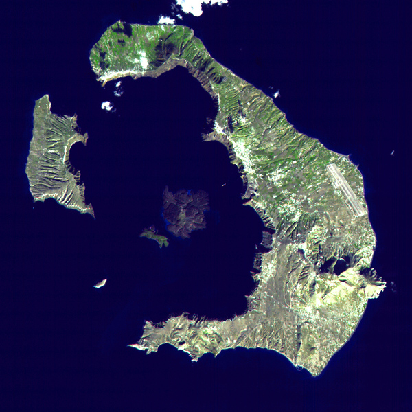 Santorini landsat