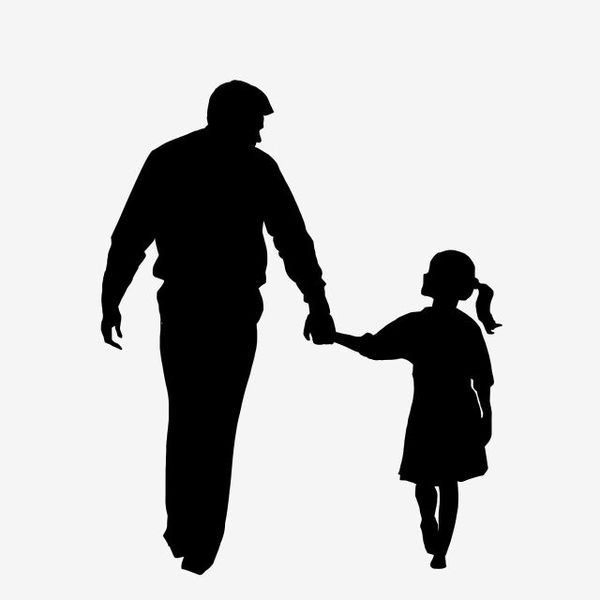 Fathers day card silhouette png images  holding his father silhouette father s day  childhood takes the image of his father  the father of wei an  the tall father png image for free download